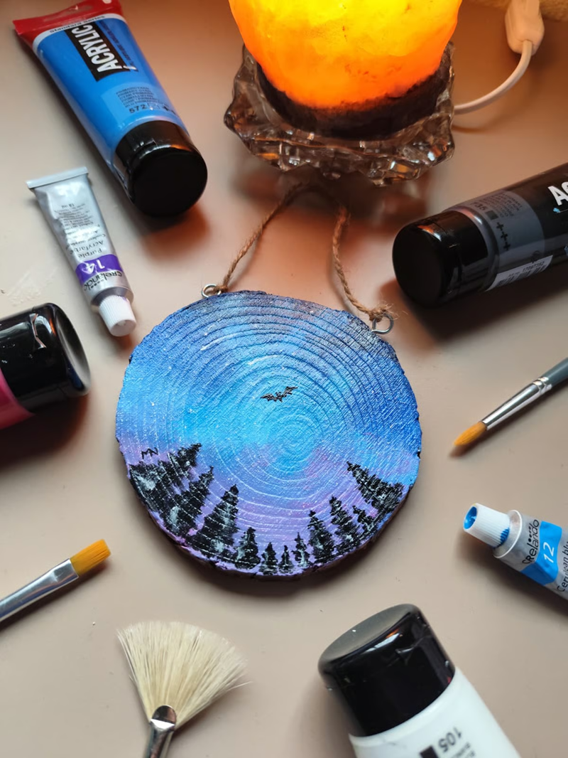 Las dos caras del día, madera